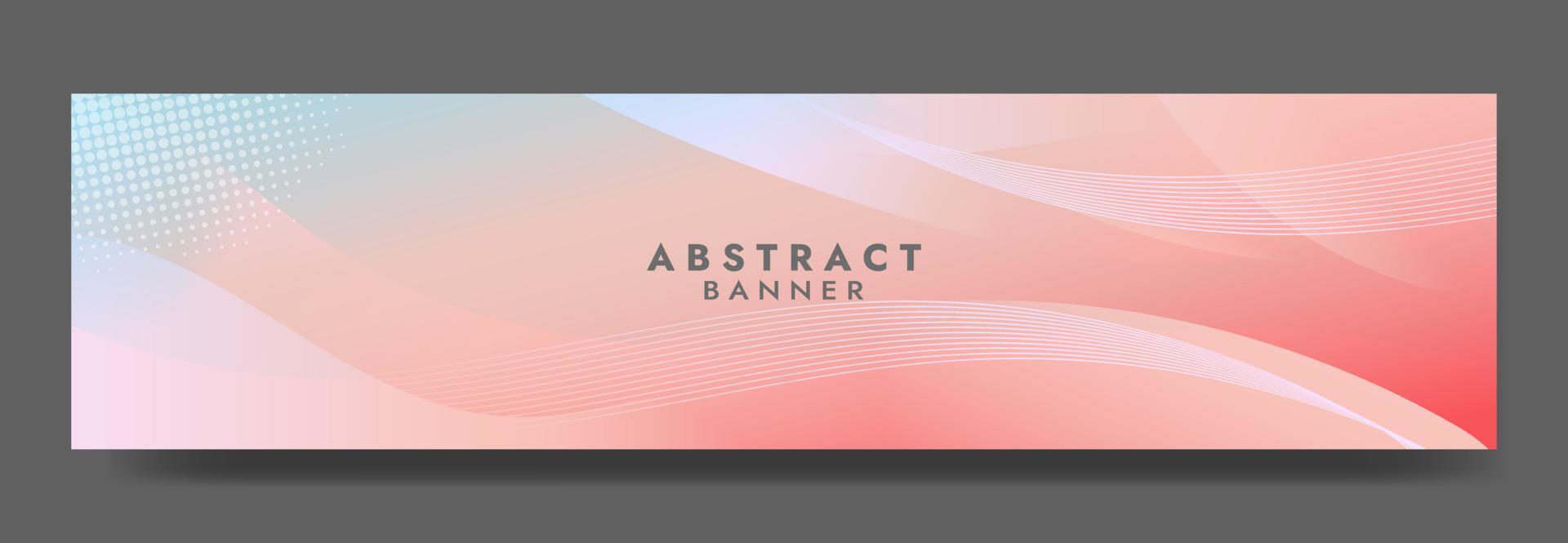 sjabloon voor abstracte roze vloeiende golfbanner vector