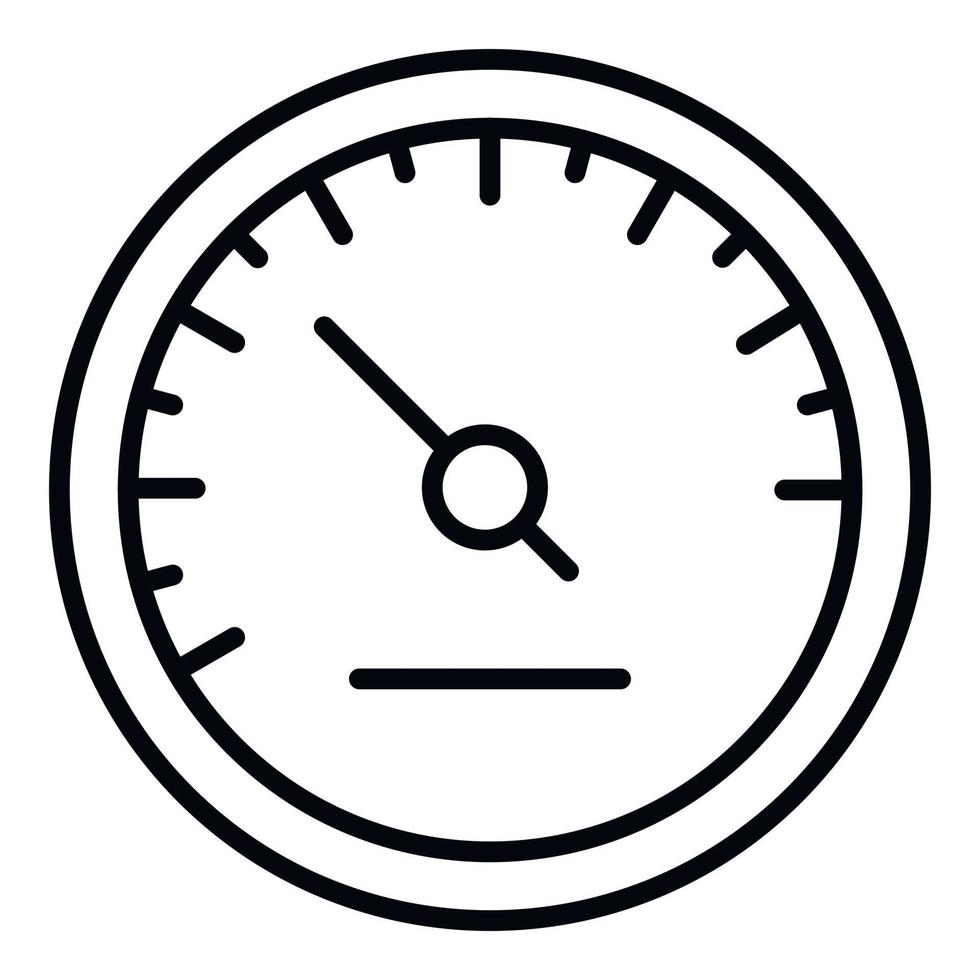 ras snelheidsmeter icoon, schets stijl vector