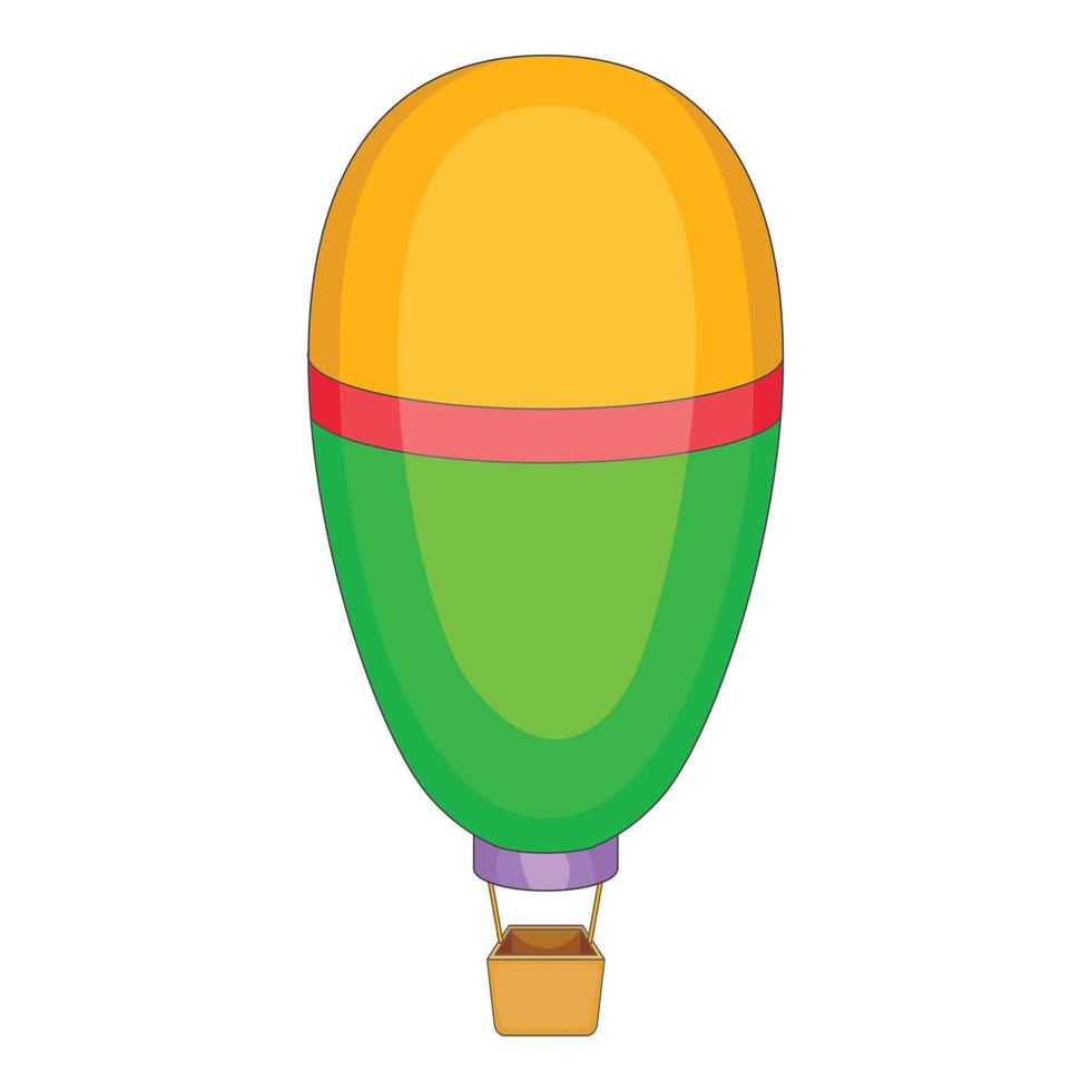 ovaal ballon icoon, tekenfilm stijl vector