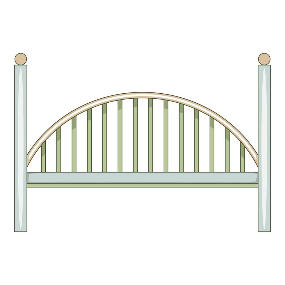 brug icoon, tekenfilm stijl vector