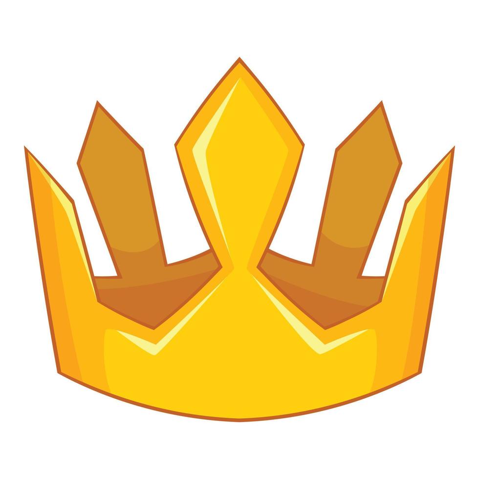 koning kroon icoon, tekenfilm stijl vector