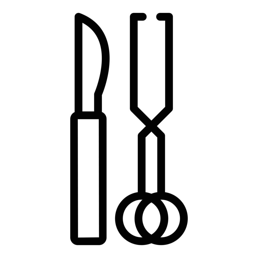 chirurgie uitrusting icoon schets vector. slank schoonheid vector