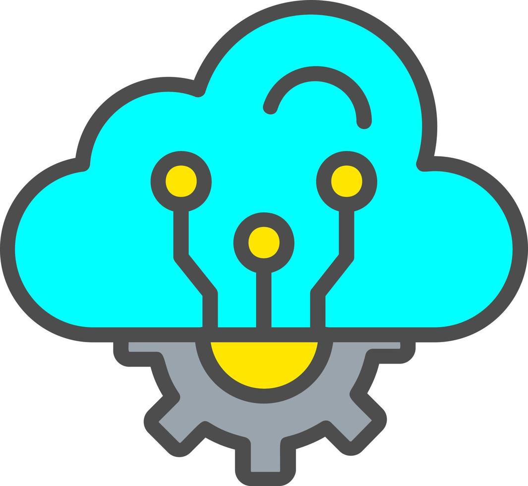 cloud computing vector icon