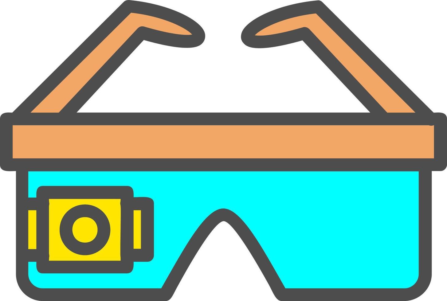 slim bril vector icoon