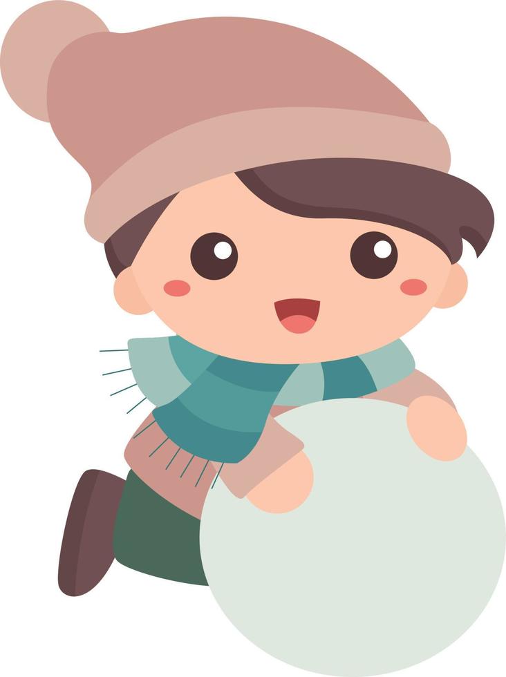 gelukkig kinderen Aan winter vakantie illustratie vector clip art