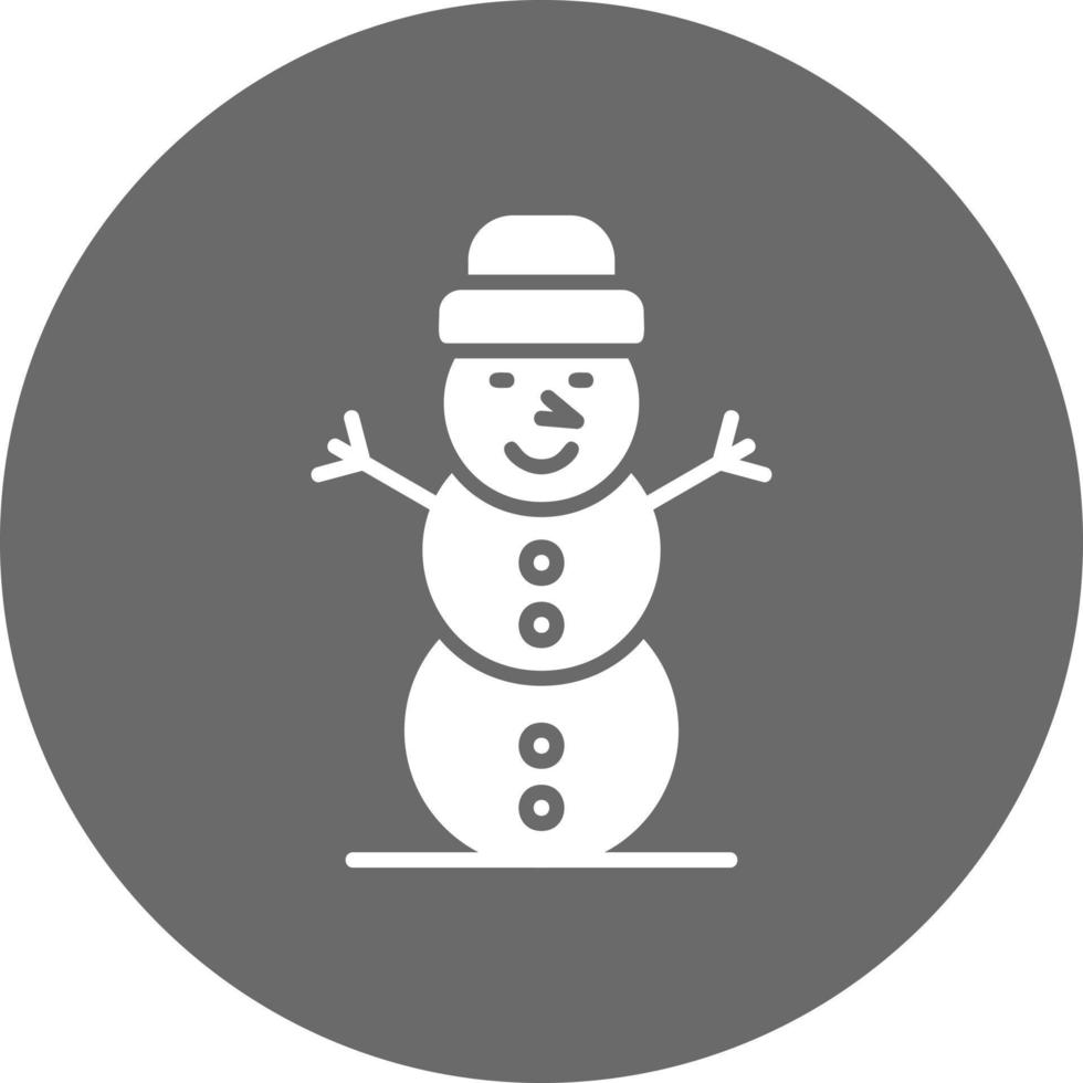 sneeuwman creatief icoon ontwerp vector