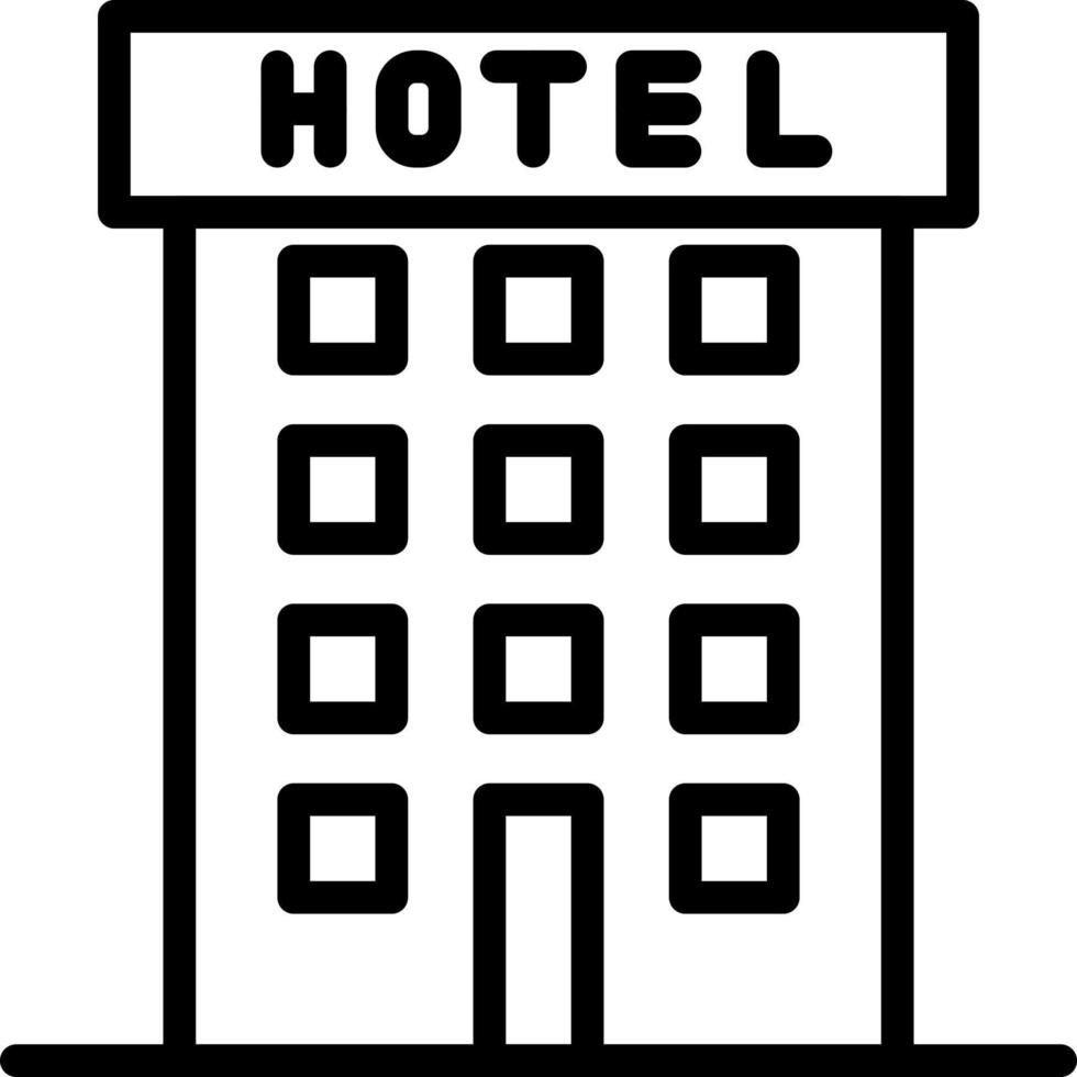 hotel vectorillustratie op een background.premium kwaliteit symbolen.vector pictogrammen voor concept en grafisch ontwerp. vector