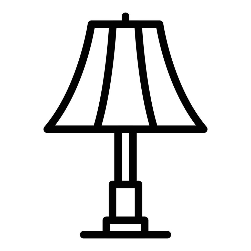 lampenkap icoon schets vector. lamp staan vector