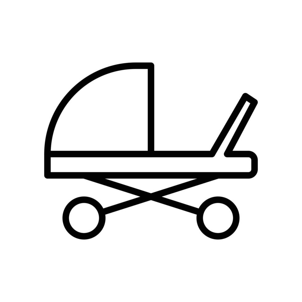 kinderwagen vectorillustratie op een background.premium kwaliteit symbolen.vector pictogrammen voor concept en grafisch ontwerp. vector