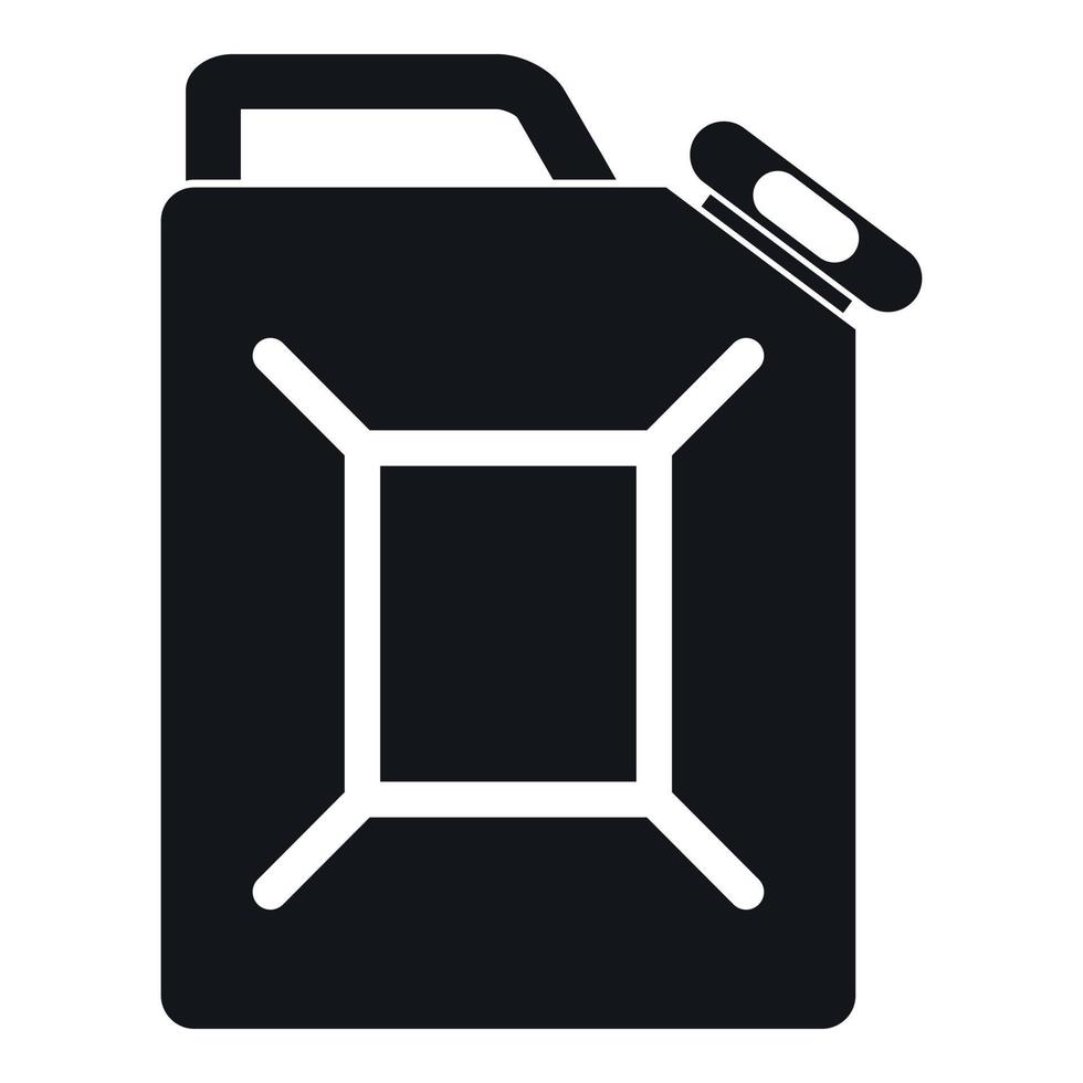 brandstof jerrycan icoon, gemakkelijk stijl vector