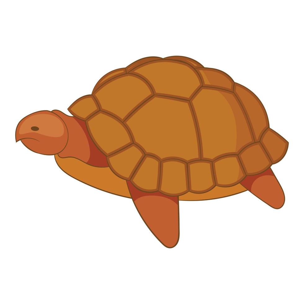 schildpad icoon, tekenfilm stijl vector