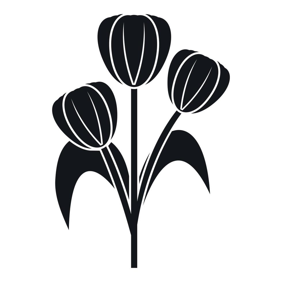 bloemen icoon, gemakkelijk stijl vector