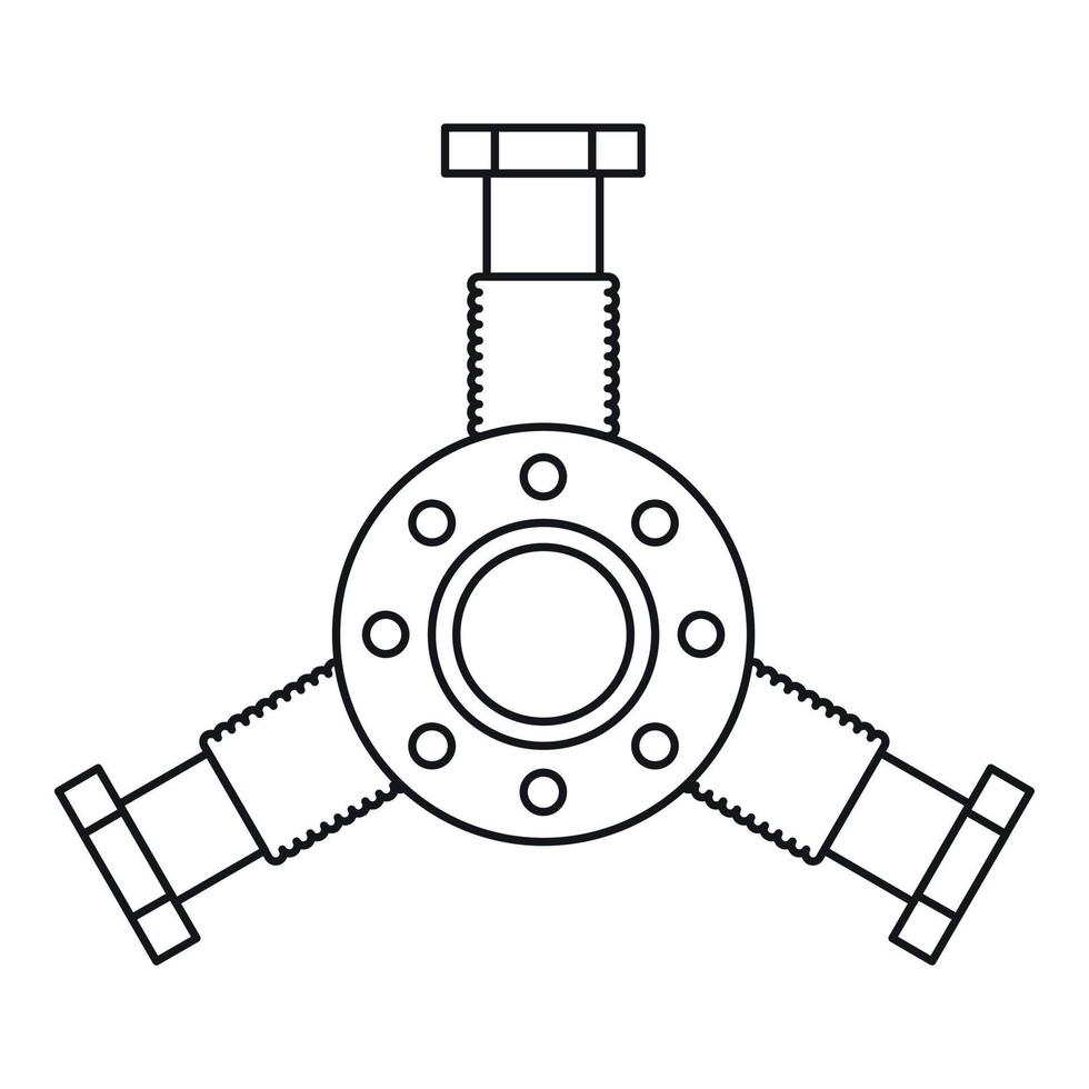 ronde monteur detail icoon, schets stijl vector