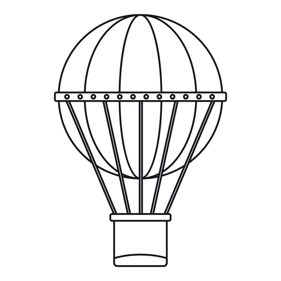 antenne vervoer icoon, schets stijl vector