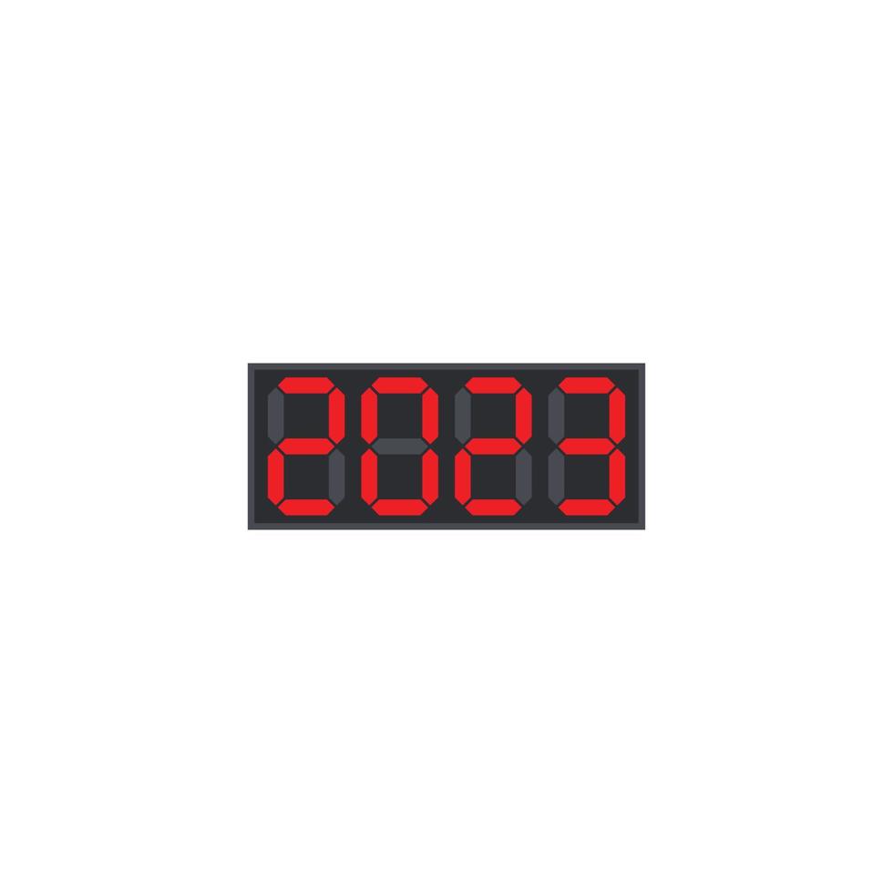 gelukkig nieuw jaar 2023 digitaal nummer. vector logo icoon sjabloon