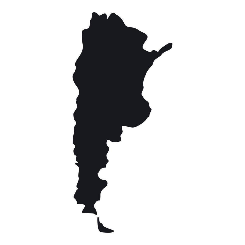 kaart van Argentinië icoon, gemakkelijk stijl vector
