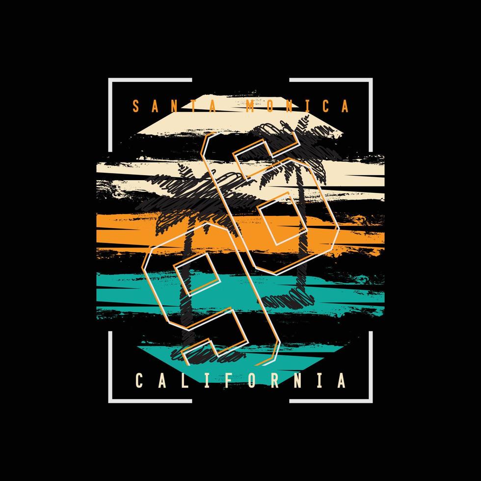 Californië illustratie typografie. perfect voor het ontwerpen van een t-shirt vector