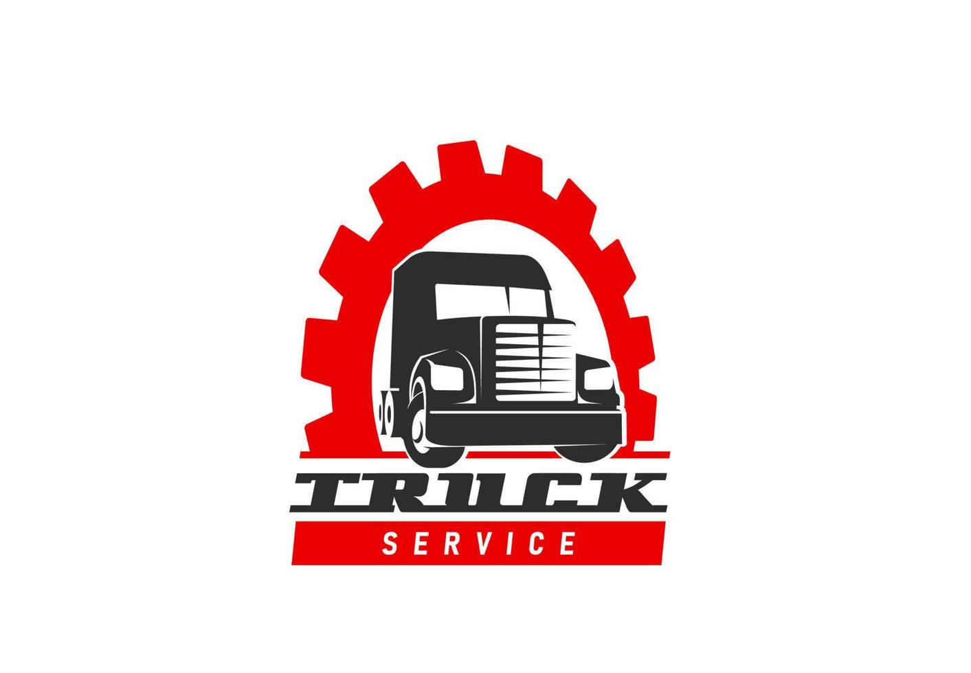 vrachtauto reparatie, lading vervoer onderhoud icoon vector