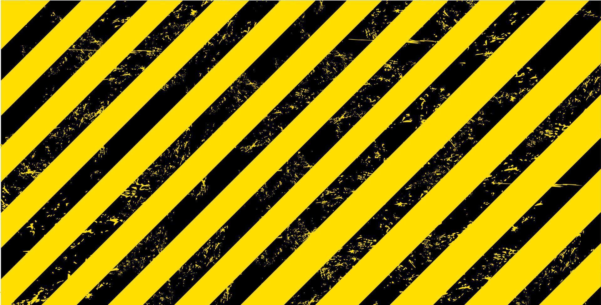 grunge geel en zwart strepen waarschuwing achtergrond vector