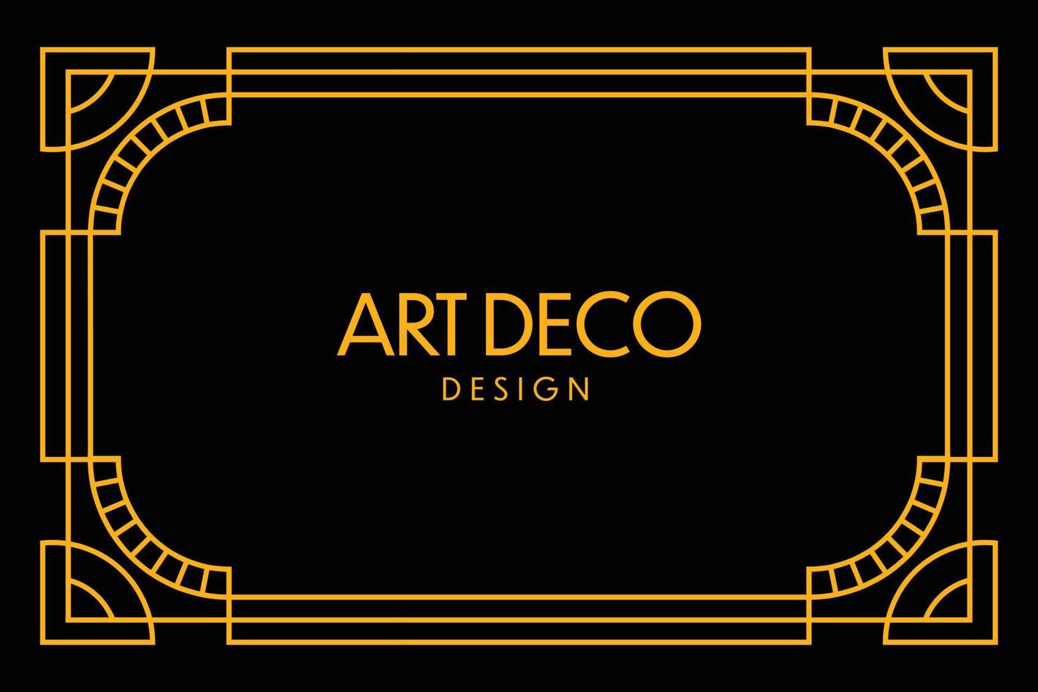 kunst deco kader in gouden kleur voor classy en luxe sjabloon ontwerp stijl. premie poster in wijnoogst lijn kunst voor poster, banier en folder. classy schets beroerte voor achtergrond vector