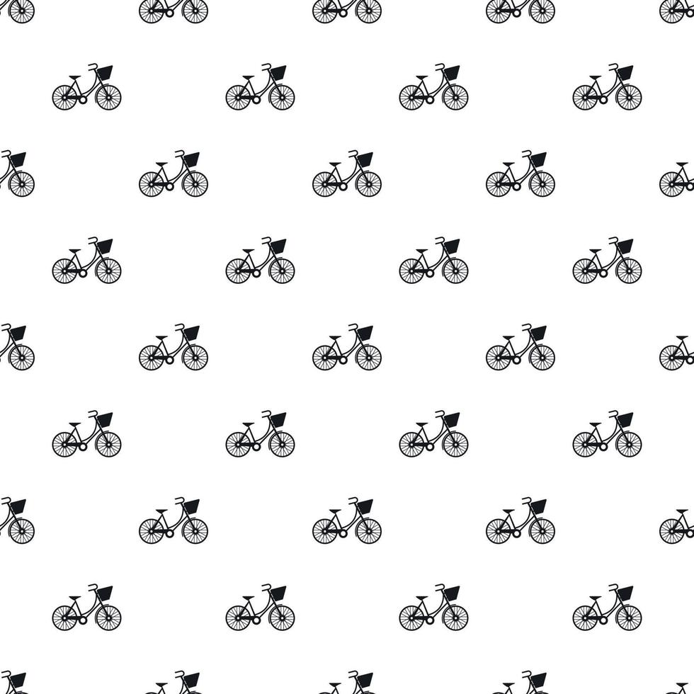 fiets met voorkant zak patroon, gemakkelijk stijl vector