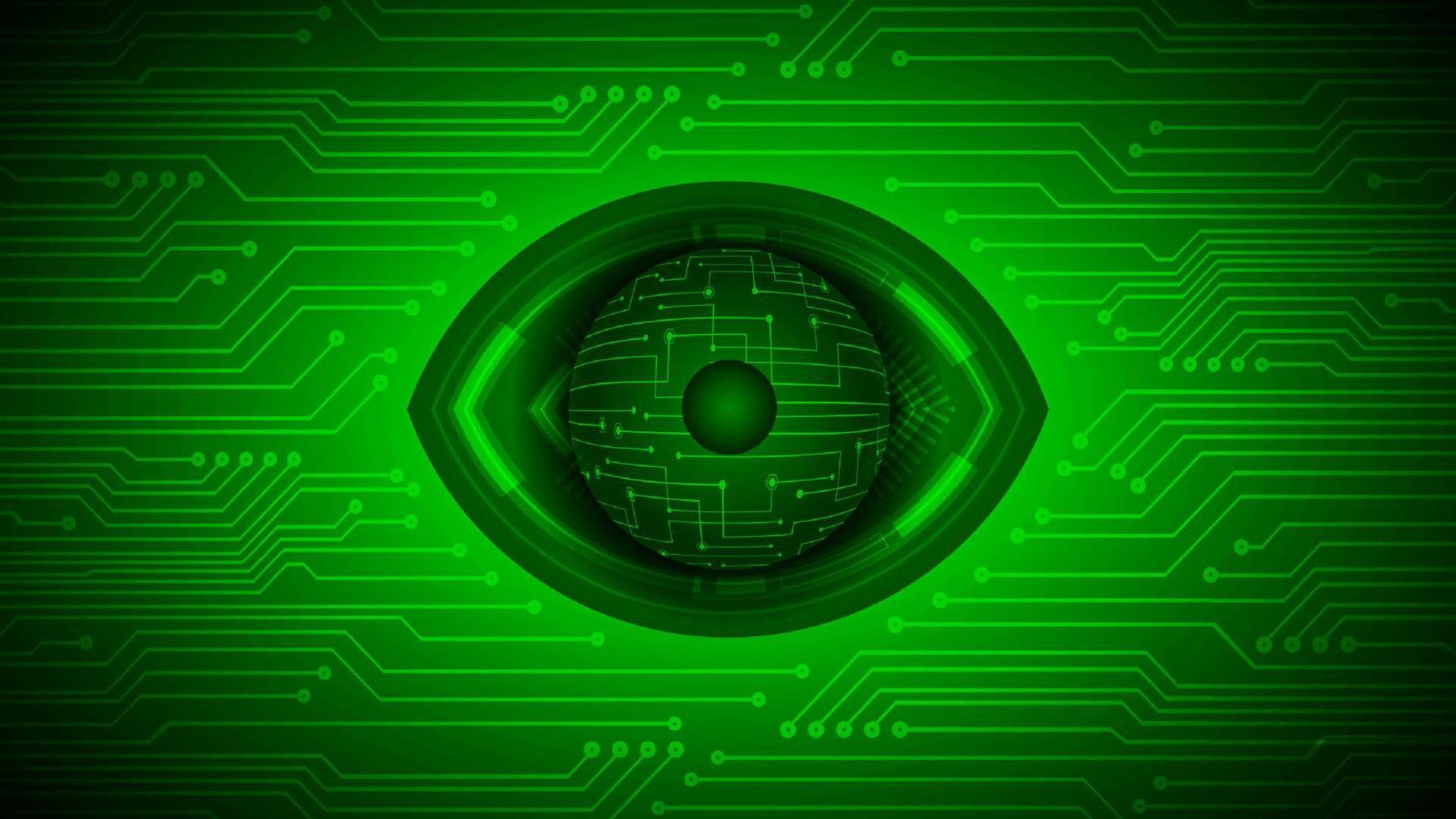 cyberveiligheid technologie achtergrond met oog vector