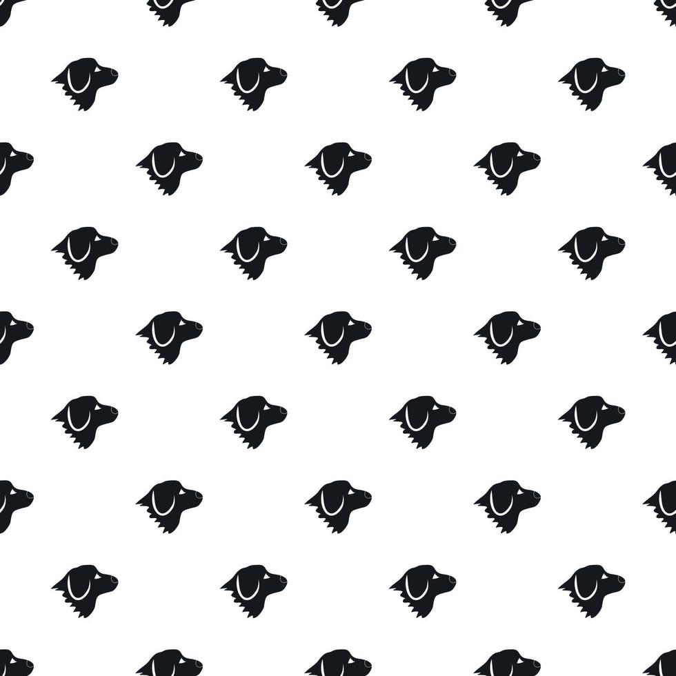 retriever hond patroon, gemakkelijk stijl vector