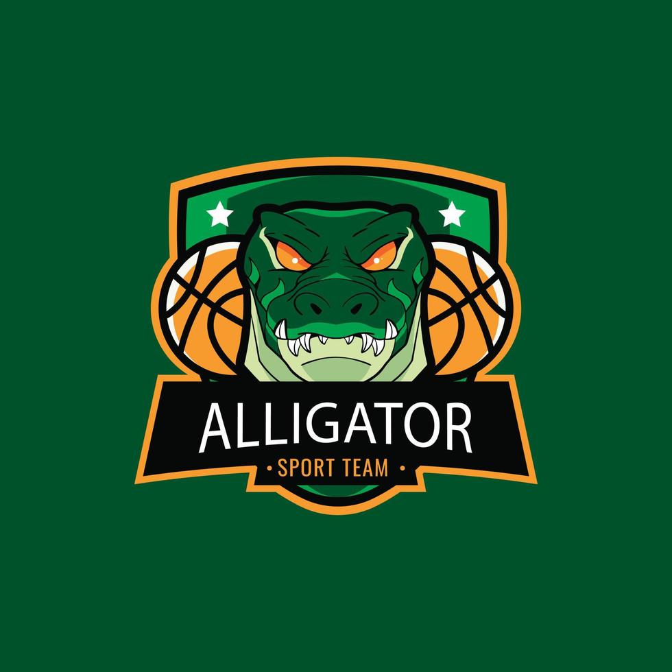 vlak alligator logo sjabloon vector