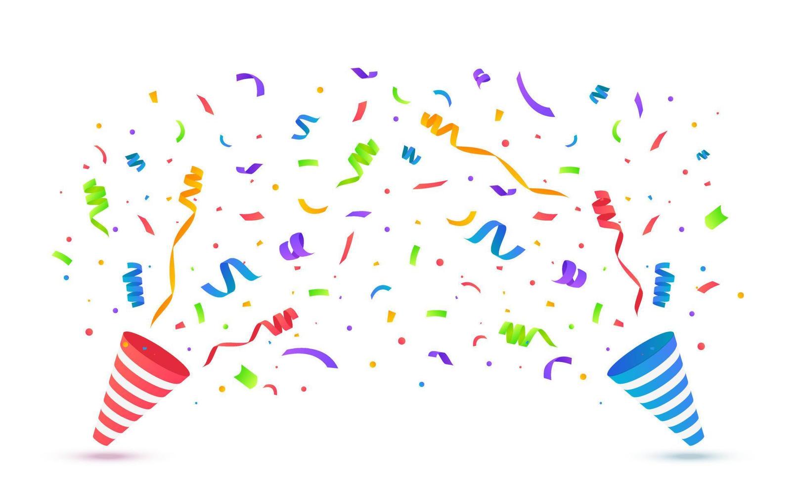 confetti feestelijk illustratie. partij popper geïsoleerd vector