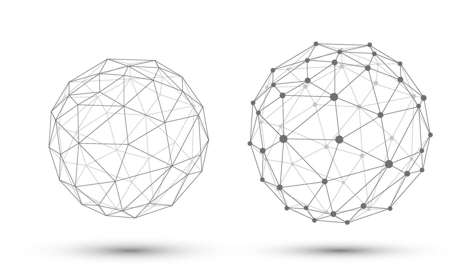 toekomst ontwerp achtergrond voor bedrijf presentatie. wereldbol met lijnen en stippen. verbinding concept ontwerp. vector