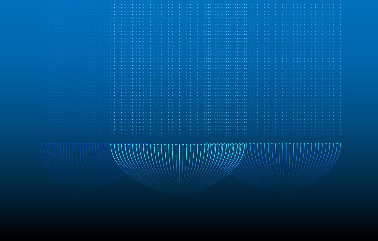 technologie groot gegevens statistisch methoden visualisatie concept. vector ontwerp 0 en 1 binair informatie gegevens visualisatie. digitaal analytics statistisch informatie van kromme lijnen fractal Matrix.