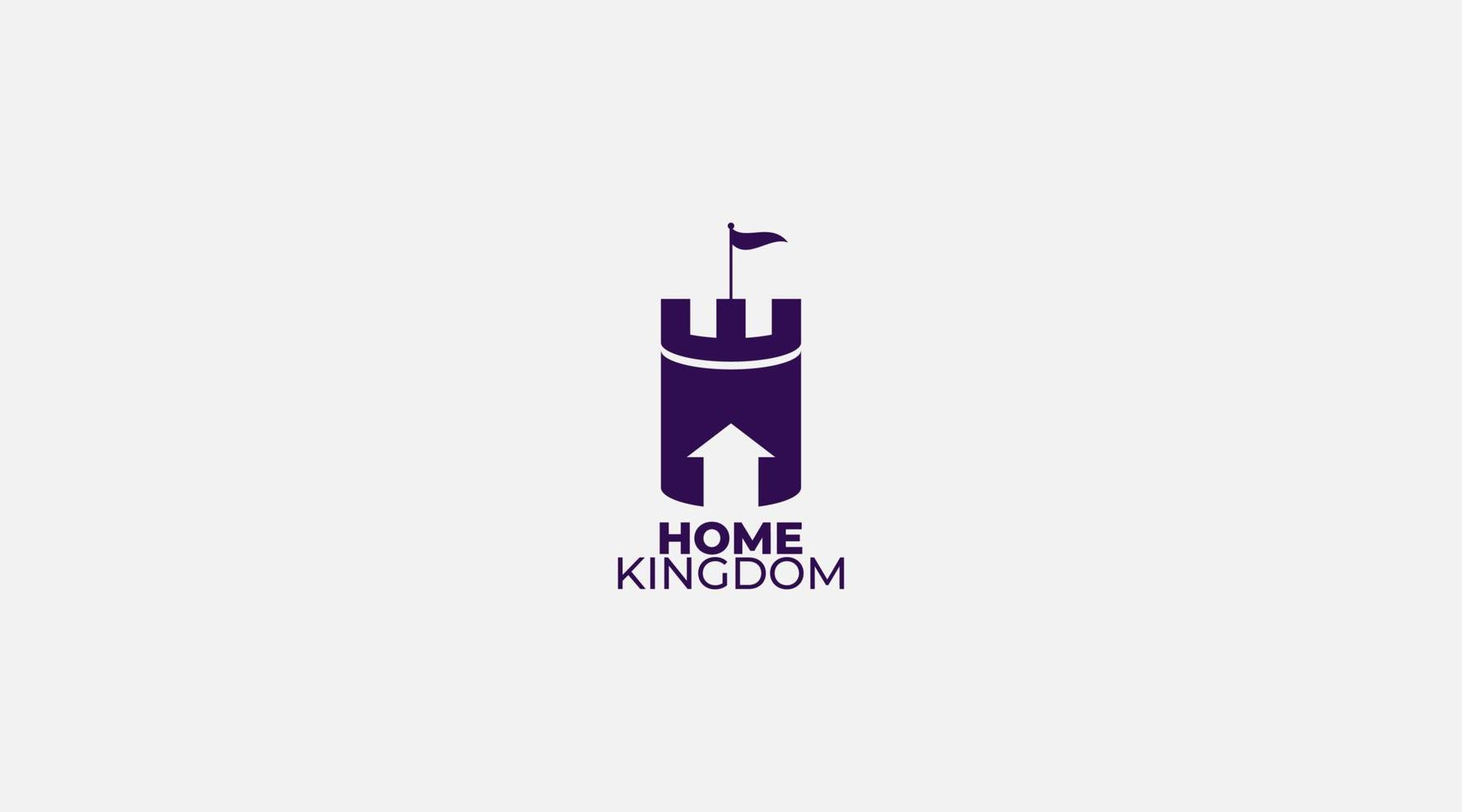 kasteel huis logo ontwerp inspiratie vector