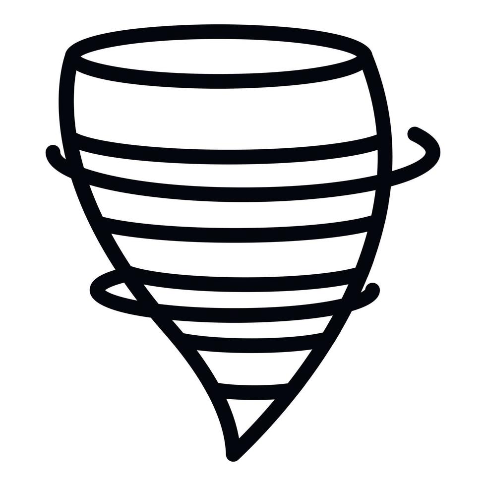 water tornado icoon, schets stijl vector