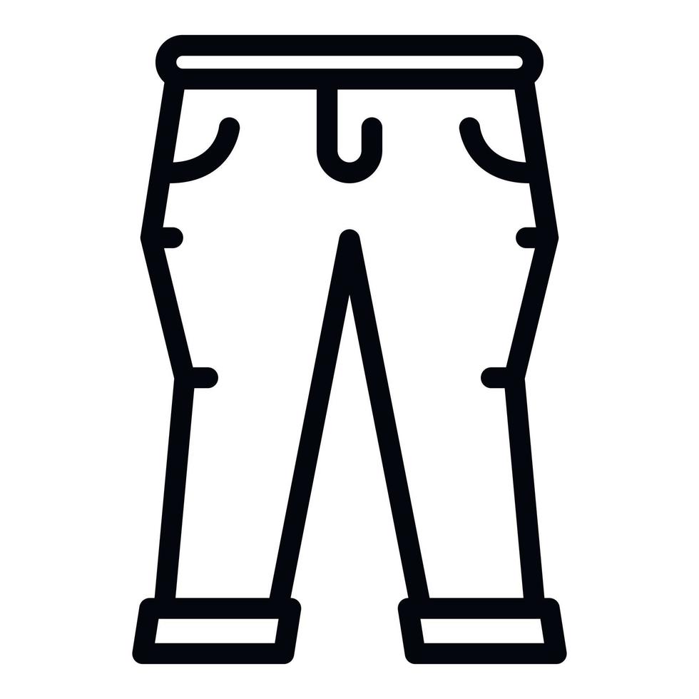 kledingstuk jeans icoon, schets stijl vector