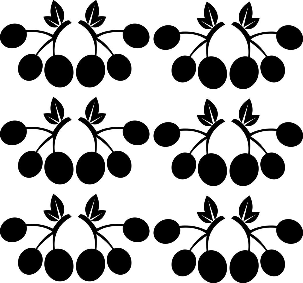 fruit en groenten silhouet vector