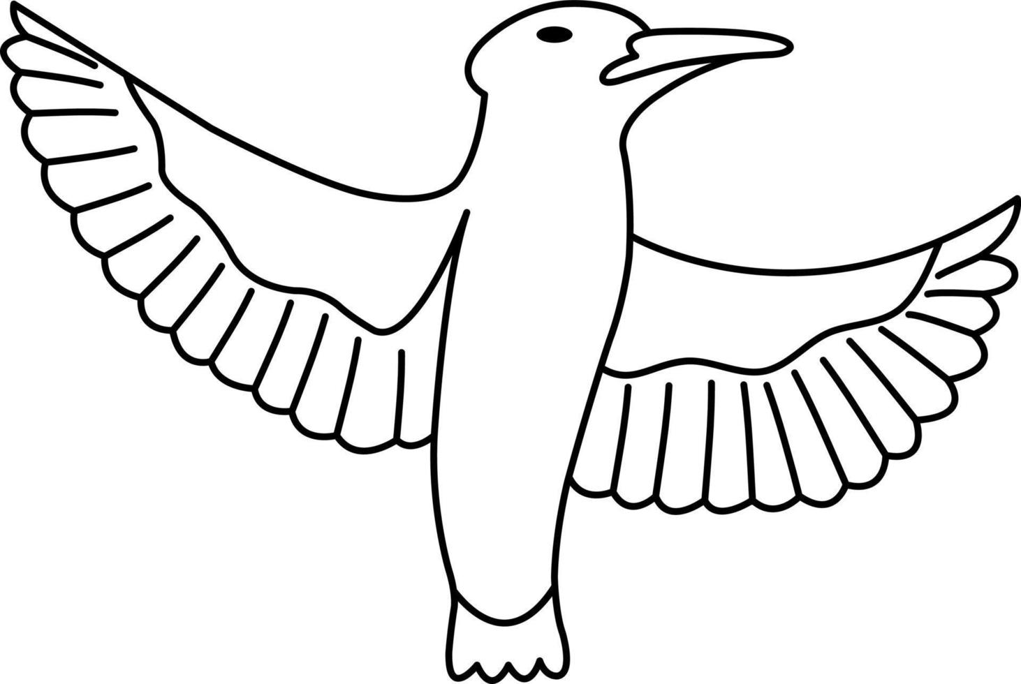 doorlopend een lijn tekening ooievaars vliegend in lucht. vogel net zo symbool voor baby douche, levering, nieuws, zwangerschap. voorjaar humeur concept. vogel leven natuur. single lijn trek ontwerp vector grafisch illustratie