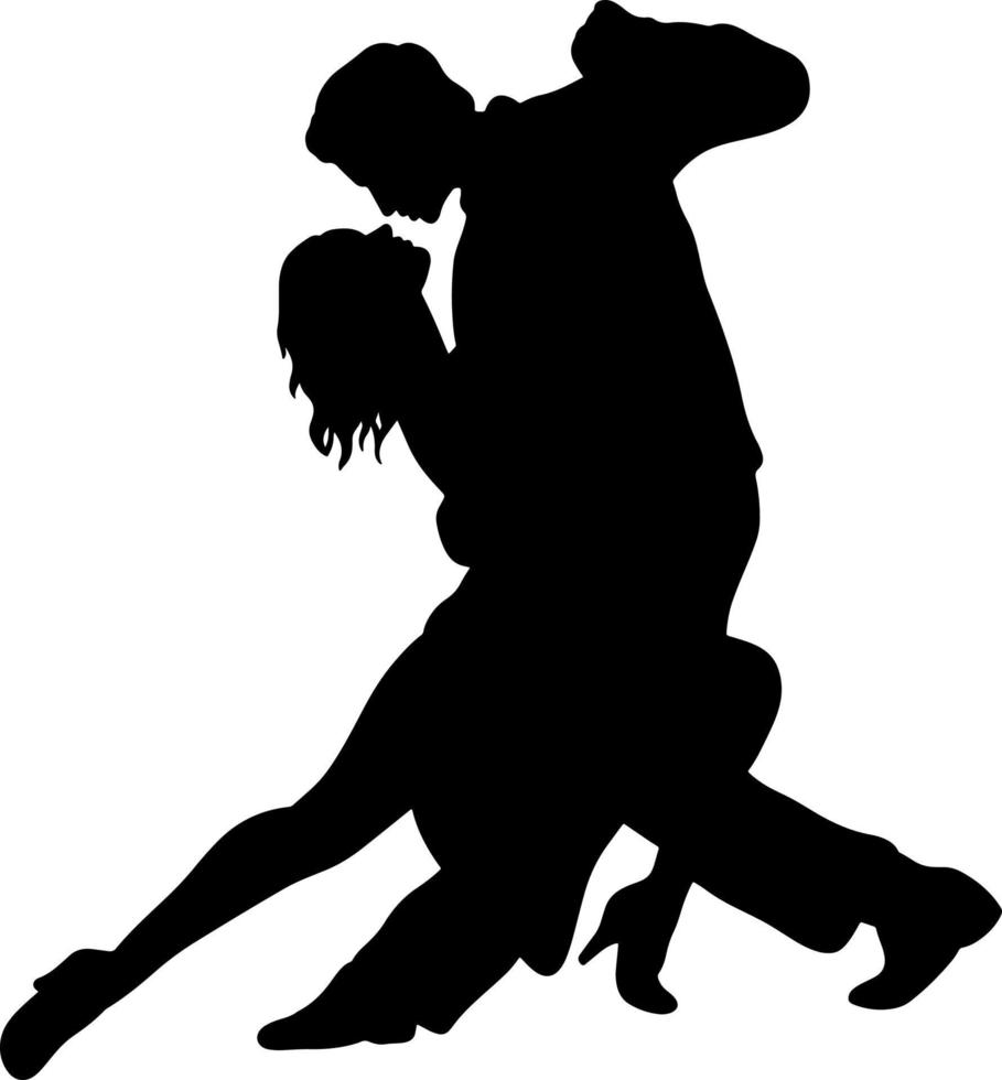 zwart en wit silhouet koppels. geliefden, kus. Valentijnsdag dag. vector illustratie voor website, het drukken