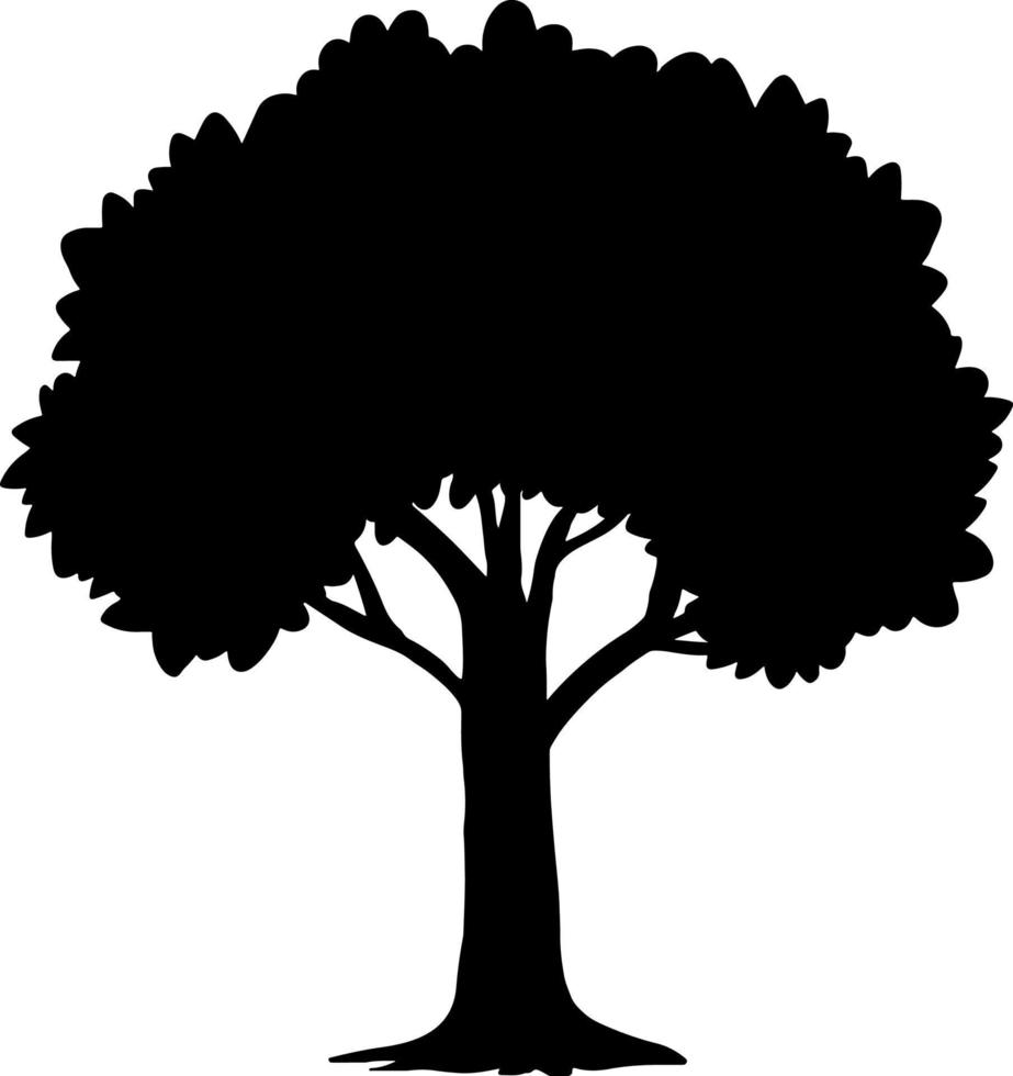 boom silhouet vector voor de website, voor afdrukken. vector grafiek.