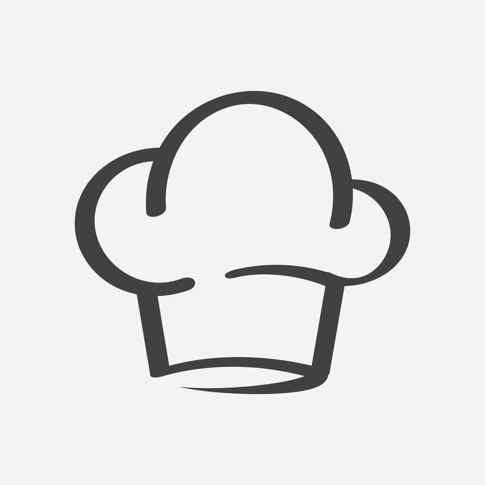 hoed voor chef-koks, chef-kok hoed pictogram vector, chef-kok cap ontwerp vector