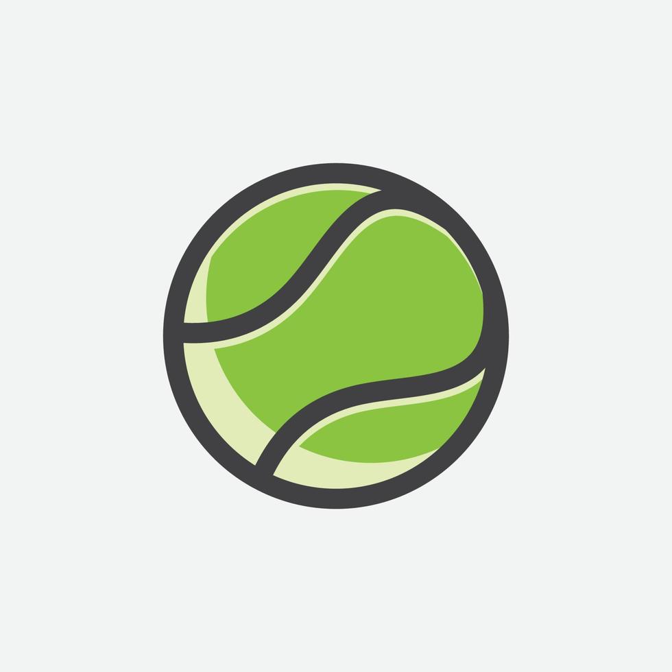 tennis bal icoon symbool vector ontwerp, tennis bal vector, gemakkelijk vector icoon, bal