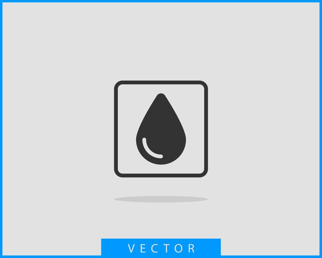 laten vallen water icoon vector geïsoleerd ontwerp element