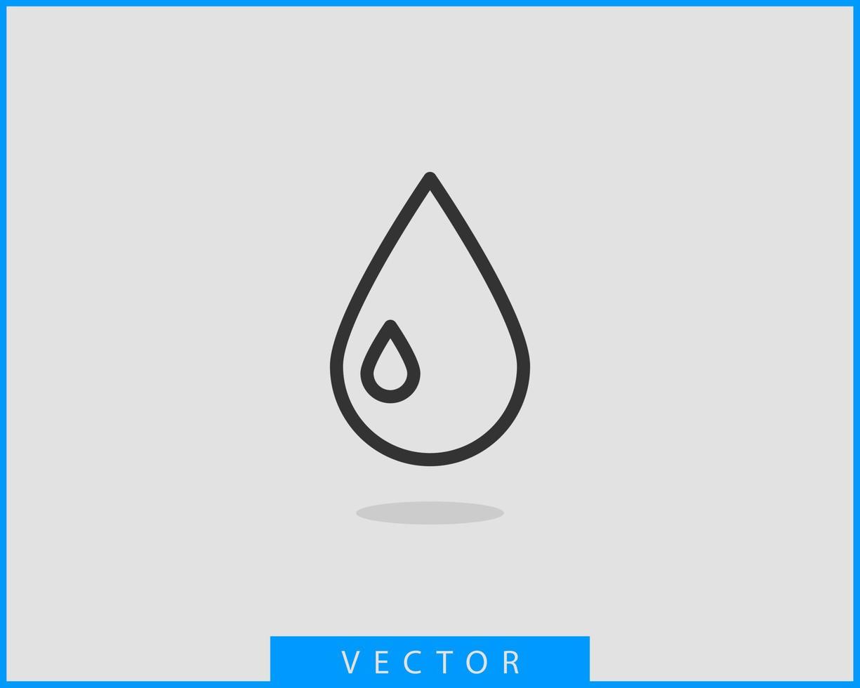 laten vallen water icoon vector geïsoleerd ontwerp element