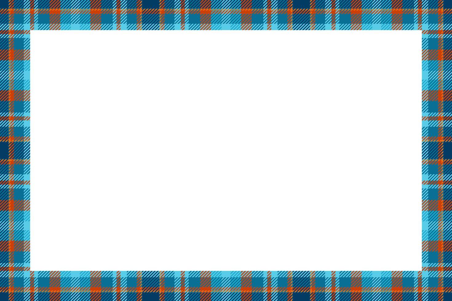 wijnoogst kader vector. Schots grens patroon retro stijl. Schotse ruit plaid ornament. vector