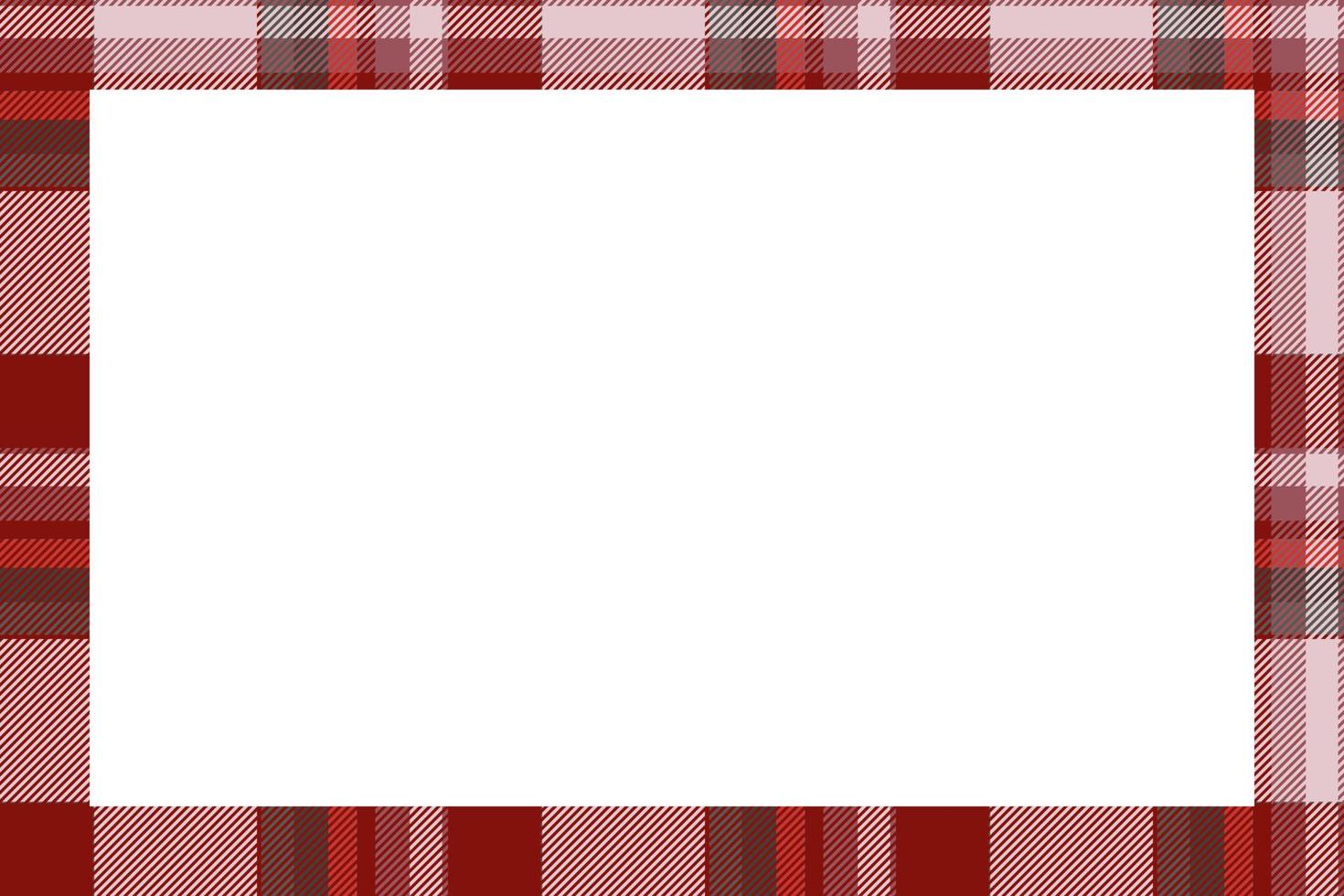 wijnoogst kader vector. Schots grens patroon retro stijl. Schotse ruit plaid ornament. vector