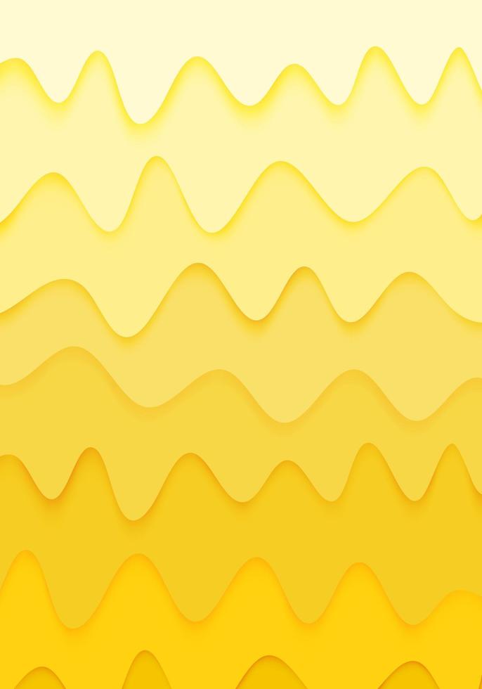 achtergrond papier besnoeiing golvend kaas vorm overlappende meerdere lagen en geel gradatie Leuk vinden de sijpelen van kaas vector