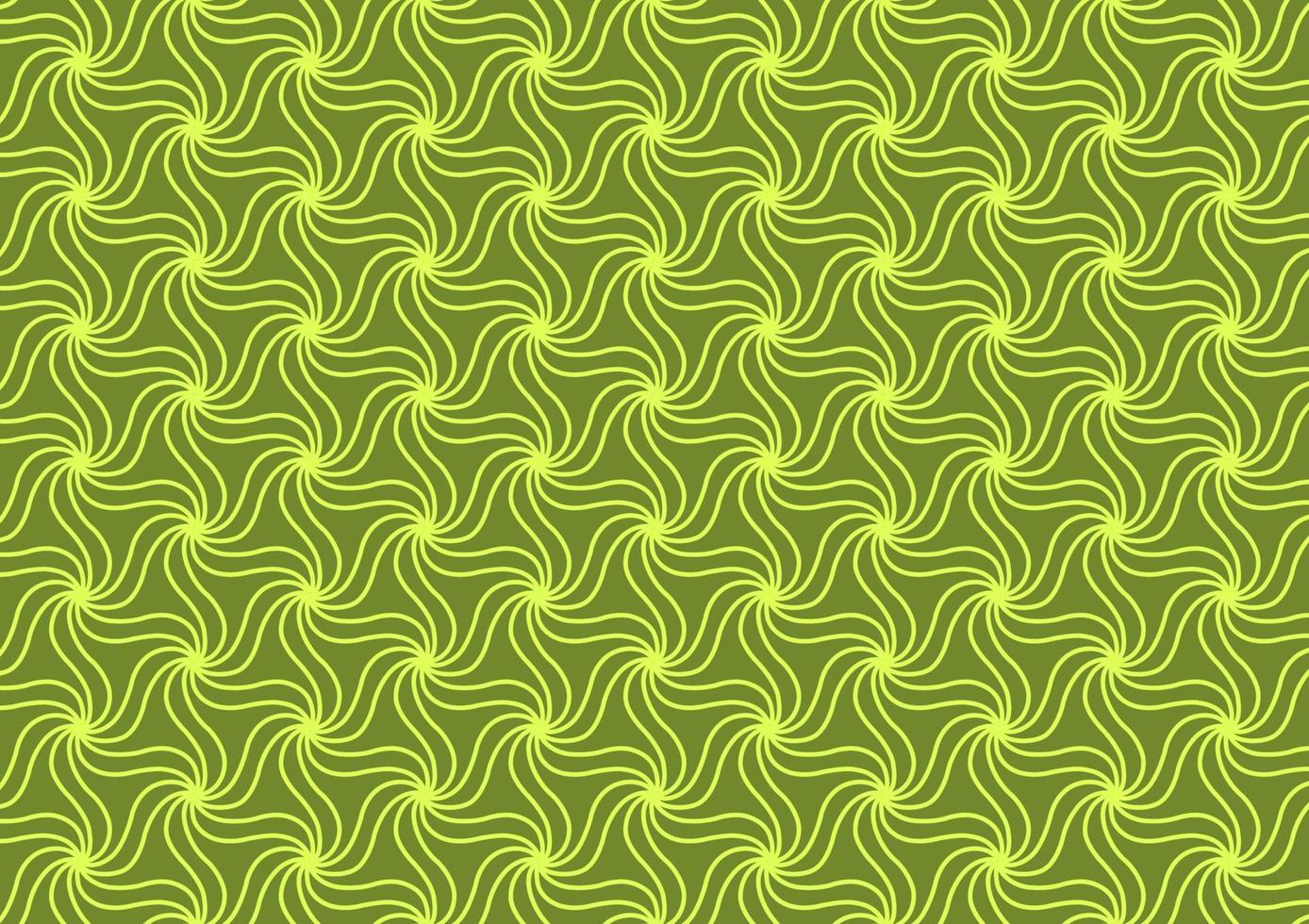 naadloos bloem lijn patroon meetkundig groen achtergrond vector