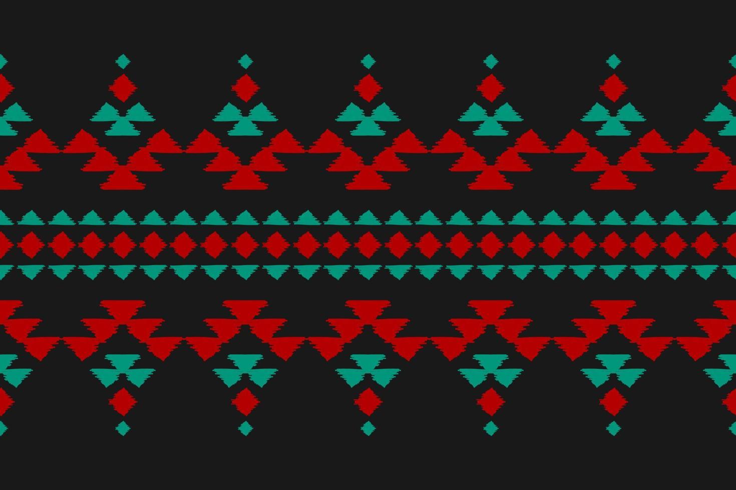 mooi etnisch ikat kunst. naadloos patroon in stam. aztec meetkundig ornament afdrukken. vector