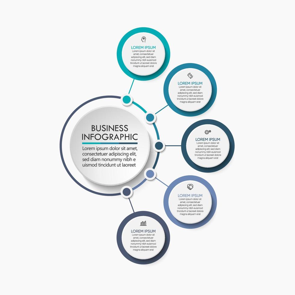 presentatie zakelijke infographic sjabloon vector