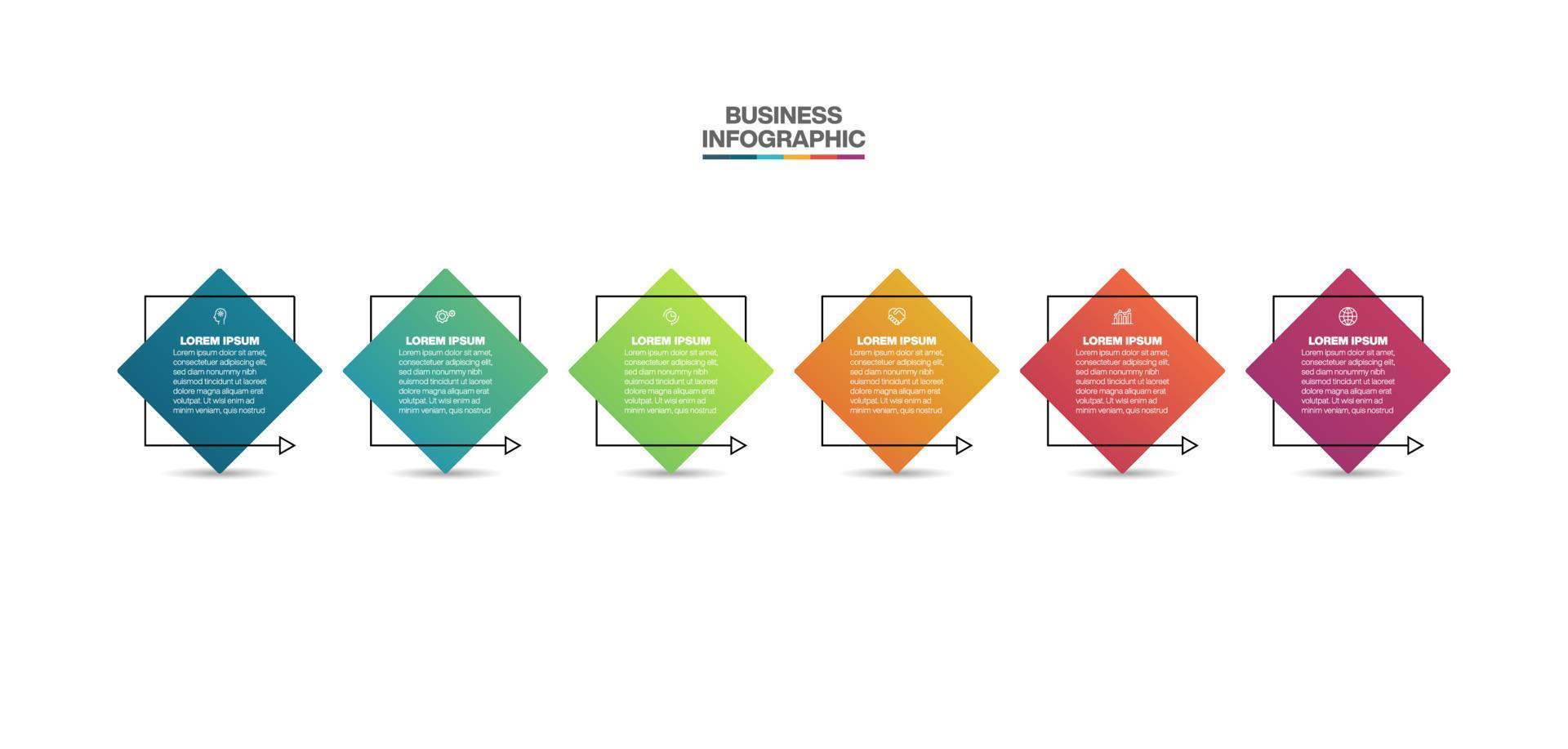 presentatie zakelijke infographic sjabloon vector