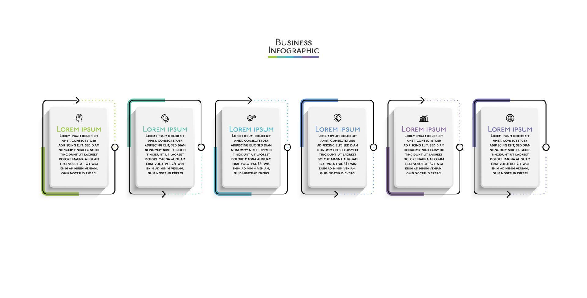 presentatie zakelijke infographic sjabloon vector